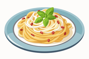 Poster - Spaghetti with cherry tomato