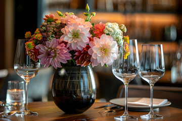 Poster - table setting for a wedding