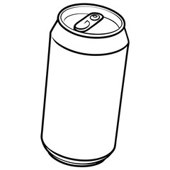 Wall Mural - illustration of a can drink