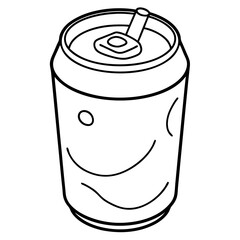 Wall Mural - illustration of a can drink