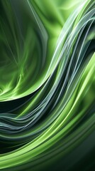 Poster - Abstract dynamic background in green shades