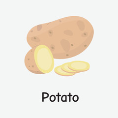 Potato Vector Illustration for Home Cooking