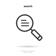 Wall Mural - search bar with suggestions for ui ux design and web site. search address and navigation bar icon. c