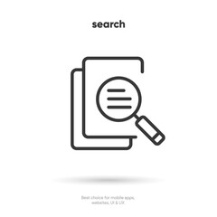 Wall Mural - search bar with suggestions for ui ux design and web site. search address and navigation bar icon. c