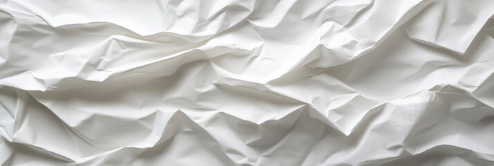 White paper has a crumpled feel. Background details for various purposes.