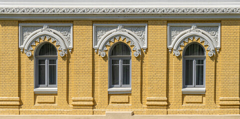 Wall Mural - A fragment of a house with windows