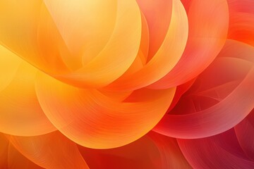 Fototapete - Colorful swirls in shades of orange and red blend together, creating an exciting abstract design that radiates warmth and dynamic energy, inviting contemplation
