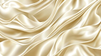 Wall Mural - An image of a long, flowing piece of fabric on a white background