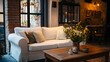 © Nattawee - A cozy indoor setting featuring a comfortable sofa and a coffee table, perfect for welcoming guests