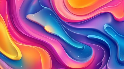 Aufkleber - Colorful abstract background with swirling patterns and gradients, featuring vibrant hues and fluid shapes blending seamlessly for a dynamic effect.