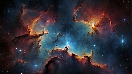 Wall Mural - Nebula Space Galaxy Universe Stars Background