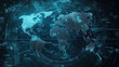 © KaihkoImages - Digital world map - global data monitoring background