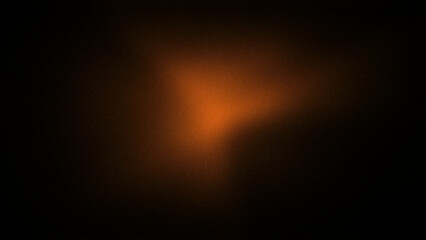 Wall Mural - dark, grainy 4k gradient with rich black and deep brown tones, accented by a warm orange glow in the