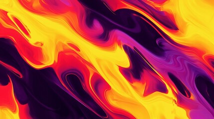 Wall Mural - Abstract colorful texture background with mixing colors, red, yellow, and purple paint mixing together creating smooth swirls