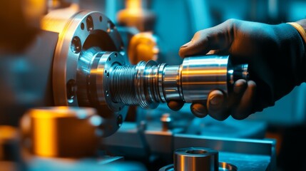 ring being repaired with a motor polishing tool