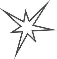 Wall Mural - sparkle icon. explosion line icon. light flash