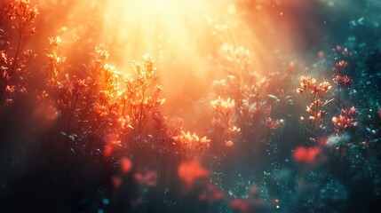 ethereal cloud formations glowing in cosmic light abstract nebula background