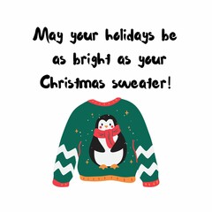 May your holidays be as bright as your sweater wallpaper