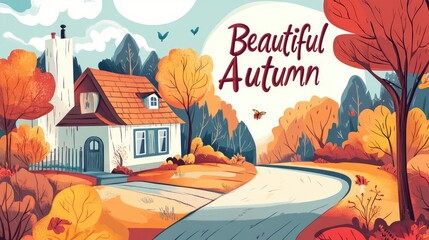 Poster - autumn in the park