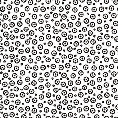 seamless pattern with dots,and flower