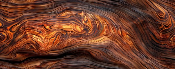 Wall Mural - Luxurious cocobolo wood with intricate, swirling grain, perfect for highend decorative items, luxury wood texture, artisan luxury