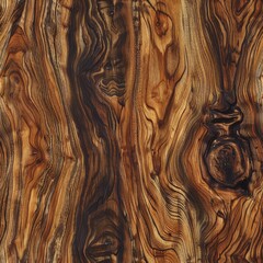 Canvas Print - Polished lignum vitae with dense grain and rich greenish tones, suitable for highend tool handles, luxury wood texture, heritage durability