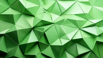 abstract green polygon design background