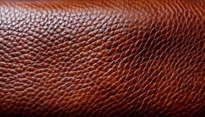 illustration of a brown detailed leather texture close up on wide banner background with copy space generative ai