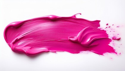 Wall Mural - vibrant pink paint stroke