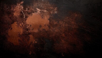 Wall Mural - old grunge copper bronze rustic texture dark black rough background