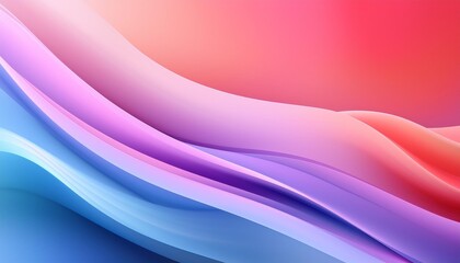 Wall Mural - soft gradient waves abstract background 16 10 aspect ratio