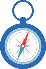 Compass color icon. Navigation symbol. Travel tool