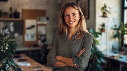 Wall Mural - woman in a cafe