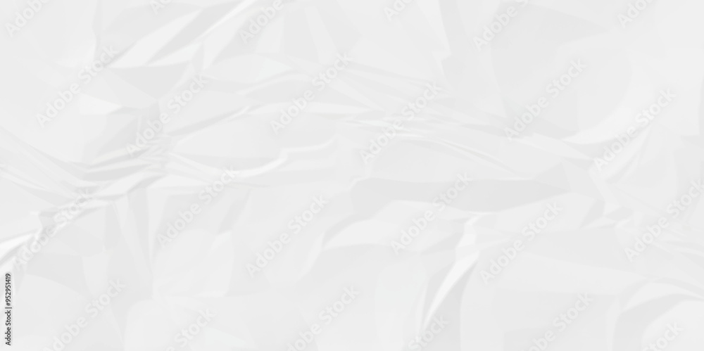 Close up white cardboard crumple creased recycle craft paper texture background. grunge wrinkle old crushed.	
