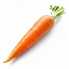 Wall Mural - close up of carrot isolated on white background