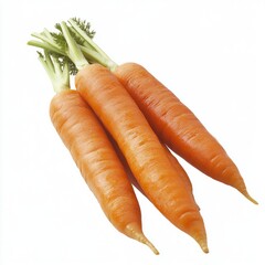 Wall Mural - close up of carrot isolated on white background