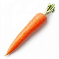 Wall Mural - close up of carrot isolated on white background