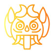 © darwin - balinese barong Line Gradient Icon