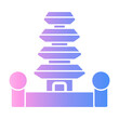 © darwin - balinese temple Gradient icon