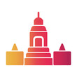 © darwin - balinese temple Gradient icon