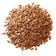 © koku studio - Flaxseeds object  isolated on transparent png.