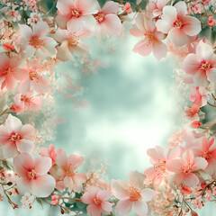 Wall Mural - Beautiful flower themed background