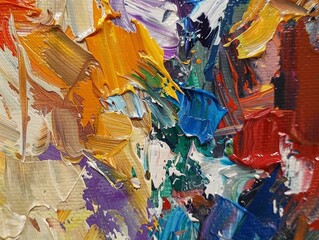 Canvas Print - Abstract Palette Knife Art