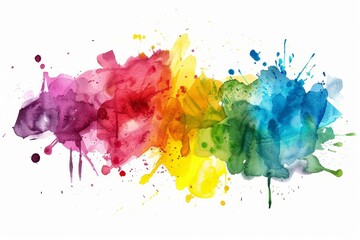 Canvas Print - Abstract Watercolor Splatter Art