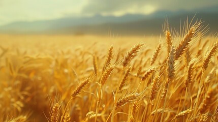 golden wheat field wallpaper