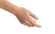 © Nichastudioart17 - Woman hand touching or pointing on isolated white background.