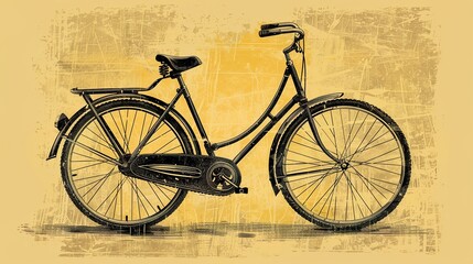 vintage bicycle illustration