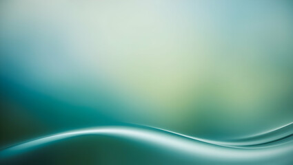 Wall Mural - abstract teal wave background: smooth, flowing lines in a calming teal hue create a serene and sophi