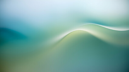 Wall Mural - abstract teal wave background: smooth, flowing lines in a calming teal hue create a serene and sophi