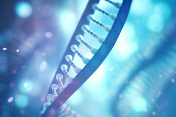 Wall Mural - abstract blue dna molecule pattern background for design.hi-tech science and research concept innova